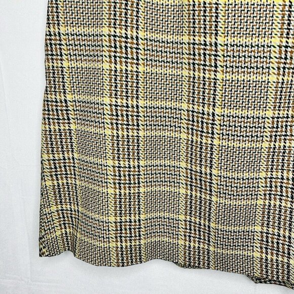 Cabi Pastime Plaid Houndstooth Mini Skirt Women's Sz M Preppy Academia - Picture 10 of 11